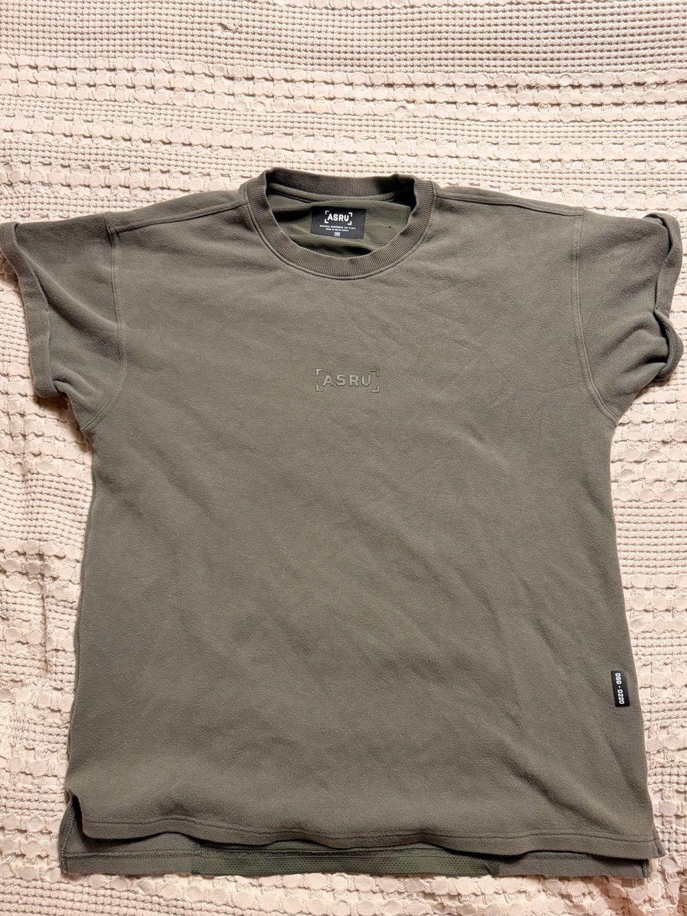 ASRV T Shirt Mens M olive Green Short Sleeve Crew Neck DSG 0220  Athletic Tee